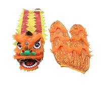 WENYAZIGUO Traje de la danza del león, Lion Dance Head Costume Set Multicolor 6 Inch Performance Props(F)