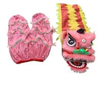 WENYAZIGUO Traje de la danza del león, Lion Dance Head Costume Set Multicolor 6 Inch Performance Props(H)