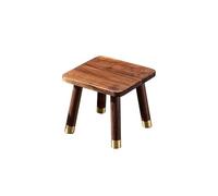 WENYAZIGUO un pequeño Taburete de Madera, Taburete bajo de Madera for Sala Estar, Cuadrado, Redondo pequeño, for Porche, balcón o Dormitorio(B)