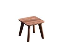 WENYAZIGUO un pequeño Taburete de Madera, Taburete bajo de Madera for Sala Estar, Cuadrado, Redondo pequeño, for Porche, balcón o Dormitorio(A)