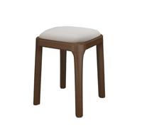 WENYAZIGUO un pequeño Taburete de Madera, Taburete bajo de Madera Maciza, apilable, Suave, for Sala Estar, Comedor(Grey)