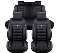 WENYINGLIHAI Cuero Fundas Asientos Coche para Mini Countryman 2011-2016, Impermeables Antideslizante Transpirable Juegos de Cubreasientos Protectores Accesorios,A/Black