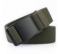 WENYOG Cinturon de trabajo Invisible Casual Web Belt Quick Release Flat Plastic Buckle