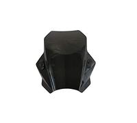 WENYOG Deflector Cupula Moto Cubiertas Motocicleta Universal del Parabrisas del Parabrisas Cortina de Humo de la Lente Motos Deflector (Color : Black)