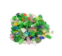WENYOG Piedras Acuario 150g 100g decoración de Acuario Piedra pecera Fondo Colorido Cristal Roca Grava hogar jardín decoración Accesorios 7-9mm(Green2,100g)