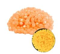 WENYOG Piedras Acuario 200 Uds Piedras Luminosas pecera Adorno for Acuario Brillan en la Oscuridad guijarros Patio al Aire Libre Camino pasarelas Decoraciones(Orange)