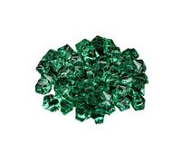 WENYOG Piedras Acuario 50 Uds. De Confeti, Adorno de Boda, adoquines, Paisaje for Acuario, Piedras Artificiales Coloridas, Cubitos de Hielo de Cristal, guijarros de Relleno for jarrón(Dark Green)