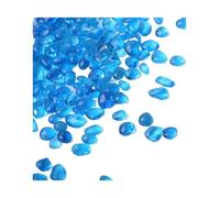 WENYOG Piedras Acuario Arena de Cristal de 250g, Fondo de Tanque de Peces, Arena Decorativa for paisajismo, Piedra for Acuario, Arena acuática, Decoraciones de Arena de Tortuga(Blue)