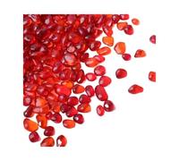 WENYOG Piedras Acuario Arena de Cristal de 250g, Fondo de Tanque de Peces, Arena Decorativa for paisajismo, Piedra for Acuario, Arena acuática, Decoraciones de Arena de Tortuga(Red Color)