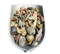 WENYOG Piedras Acuario Fondo de Tanque de Peces de 100/200/500g, Piedra de Arena, Paisaje for Acuario, Corriente nativa, Piedra de Arena Natural, Accesorios de decoración DIY for jardín(8-50mm,500g)