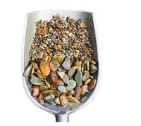 WENYOG Piedras Acuario Fondo de Tanque de Peces de 100/200/500g, Piedra de Arena, Paisaje for Acuario, Corriente nativa, Piedra de Arena Natural, Accesorios de decoración DIY for jardín(4-18mm,500g)