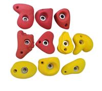 WENYOG Presas Escalada 10 Piezas de Accesorios presas Escalada en Roca for Adultos/Muro Bricolaje for Interiores y hogares/Patio Juegos al Aire Libre(1-(10PCS) Wood Screw)