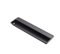 WENYOG Tiradores para muebles Manija oculta for puerta corredera, hebilla incrustada ranurada, tiradores for muebles, tirador de armario, perillas ocultas for cocina(Dark Gray 195mm)
