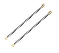 Wenyouya 2 varillas de extensión de acero inoxidable para lavadora a presión, lanza de extensión M22 de conexión rápida para lavadoras a presión eléctricas y de gas (M22-43 cm)