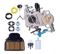 wenyouya Kit de mantenimiento de carburador Tune Up para motosierra 455 460 461 para rancher con filtro de aire tapa de tanque de combustible compatible con Jonsered CS2255