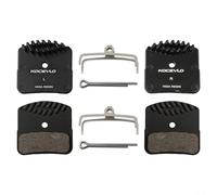 Wenyouya Pastillas de freno de disco de bicicleta, freno de disco de refrigeración de resina de cuatro pistones para Shimano M8120 M7120 M6120 MT520 MT420 para Saint M810 M820 para ZEE M640 Q13RS