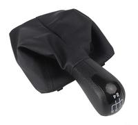 wenyouya Pomo de palanca de cambios de 5 velocidades con funda de piel para Skoda Octavia 2 A5, compatible con OEM