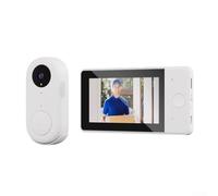 wenyouya Visor de puerta digital IPS de 4.3 pulgadas con lente gran angular de 115°, intercomunicador bidireccional y visión nocturna, consumo de energía ultra bajo para larga espera, monitor de