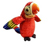 WEofferwhatYOUwant Loro Parlante Grande de Peluche Macaw - Juguete Interactivo Activado por Voz - Repite lo Que Dices - Alas Aletean Pico se Mueve - Suave Realista Divertido para Niños y Niñas +18M