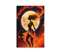 WEOFURBL Póster decorativo con texto en inglés "Run Through Him And Fire" (20 x 30 pulgadas)