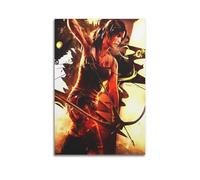 WEOFURBL Póster decorativo de Lara Croft de Tomb Raider con 3 pósteres de pared e impresión artística moderna para decoración de dormitorio familiar, 20 x 30 cm