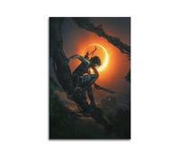 WEOFURBL Póster decorativo de Lara Croft de Tomb Raider para pared e impresión artística moderna para dormitorio familiar, 60 x 90 cm