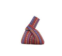 WEOKDFHA bolsas con nudo en la muñeca Bolso de muñeca con nudo portátil, bolso de mano de algodón for mujer, bolsos simples, bolso de compras, bolsa for llaves de teléfono(Style 16)