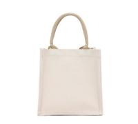 WEOKDFHA Bolsas De Lino Bolsa de arpillera for comestibles, bolso compras lona, bolsos portátiles hombro, bolsa almacenamiento algodón, envío rápido(22x16x13)