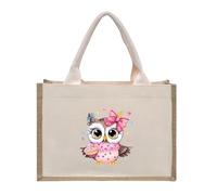 WEOKDFHA Bolsas De Lino Impresión de letras dibujos animados, bolso mano lona gran tamaño, compras interno impermeable(Beige-6)
