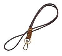 WEOKDFHA Cordón Para Móvil Correa de cuero for el cuello for teléfono móvil, insignia, llaves, identificación, tarjeta crédito, trabajo, llavero(23cm lanyard)