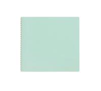 WEOKDFHA Cuaderno Espiral Cuaderno espiral, diario, libro de recortes, color septicolor, 100 hojas, cuadrícula 3 mm, página interior, tamaño A6, A5(1pc A5-Mint Green)