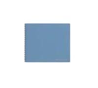 WEOKDFHA Cuaderno Espiral Cuaderno espiral, diario, libro de recortes, color septicolor, 100 hojas, cuadrícula 3 mm, página interior, tamaño A6, A5(1pc A6-Blue)