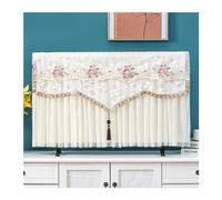 WEOKDFHA Funda Para Tv Cubierta a prueba de polvo for capó TV, toalla colgante for el hogar, cubierta Universal for, antipolvo for desmontable(Beige,67-72 inches)