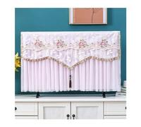 WEOKDFHA Funda Para Tv Cubierta a prueba de polvo for capó TV, toalla colgante for el hogar, cubierta Universal for, antipolvo for desmontable(Pink,37-42 inches)