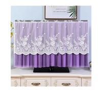 WEOKDFHA Funda Para Tv Cubierta Antipolvo For Capó De TV, Funda Encaje For, No Lleve 55 Pulgadas, 65, Escritorio Curvada Colgante, Toalla Tela Cuando Se Enciende(04,50 inches)