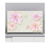 WEOKDFHA Funda Para Tv Cubierta protectora for TV, cubierta antipolvo for colgar en el hogar, for, decoración Universal de flores for, Simple(G,40-43inch 102x65cm)