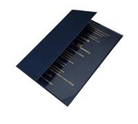 WEOKDFHA Invitaciones De Boda 50 unidades de papel esmeralda, cubierta tarjeta invitación for fiesta boda, sin hoja interior, sobre, sello cera, cinta y flor Para Boda, Invitación(Dark blue)