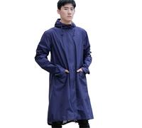 WEOKDFHA Poncho De Lluvia Poncho impermeable largo for mujer y hombre, transpirable, portátil, repelente al agua Para Senderismo(Blue)