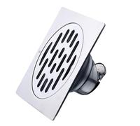 WEOKDFHA Sumidero Terraza Desagüe de Ducha Grueso de Acero Inoxidable 304, desagüe de Suelo, baño Ordinario, Inodoro, Cocina, balcón, dedicado a Evitar olores(12x12cm)