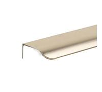 WEOKDFHA Tiradores Invisibles Para Cajones Manija de arco aleación aluminio, puerta del cajón gabinete, manijas largas invisibles, manija negra cocina(Brushed gold,1200mm)