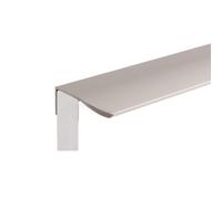 WEOKDFHA Tiradores Invisibles Para Cajones Tirador largo for muebles, tiradores invisibles de aleación aluminio for armarios, for cajones, for cocina(Arc Corner-Grey,Length 300mm)