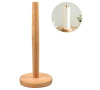 WEONE Soporte Papel Cocina, Madera Portarrollos para Papel, Redondo Porta Rollos de Papel para Cocina, Dormitorio, Baño, Costura de Hilo (31 x 13 cm)