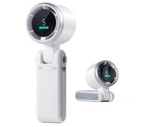WeOwn Ventilador turbo portátil de mano, ventilador portátil para viajes, ventilador de mano recargable, mini ventilador de mano 3 en 1 con tecnología Air Turbo para actividades al aire libre e