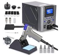 WEP 948D-I 110W Estacion de desoldadura de alta potencia con 4 boquillas de desoldado, control de temperatura con 3 canales preconfigurados, pantalla inclinable, a prueba de ESD(EU)