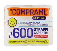 Wepa Carta Igienica in Ovatta di Pura Cellulosa - Pacco da 4 Rotoli