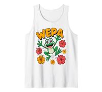 Wepa Coqui Frog Hibiscus Flower Enthusiast Puerto Rico Camiseta sin Mangas