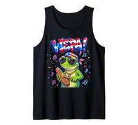Wepa Coqui Frog Puerto Rico Flag Güiro Music Camiseta sin Mangas