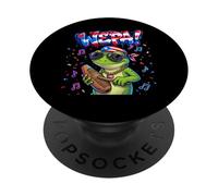 Wepa Coqui Frog Puerto Rico Flag Güiro Music PopSockets PopGrip Adhesivo