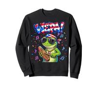 Wepa Coqui Frog Puerto Rico Flag Güiro Music Sudadera