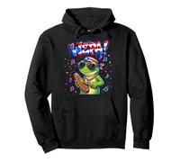 Wepa Coqui Frog Puerto Rico Flag Güiro Music Sudadera con Capucha